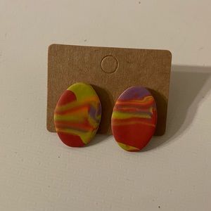 Handmade fall inspired stud earrings